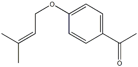 1-{4-[(3-methylbut-2-en-1-yl)oxy]phenyl}ethan-1-one Struktur