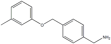 1-{4-[(3-methylphenoxy)methyl]phenyl}methanamine Struktur