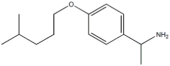 1-{4-[(4-methylpentyl)oxy]phenyl}ethan-1-amine Struktur