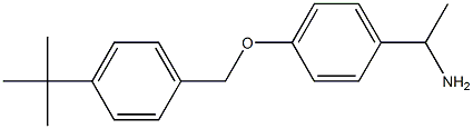 1-{4-[(4-tert-butylphenyl)methoxy]phenyl}ethan-1-amine Struktur