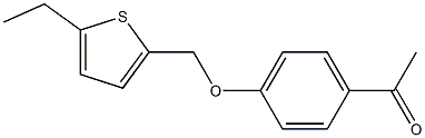 1-{4-[(5-ethylthiophen-2-yl)methoxy]phenyl}ethan-1-one Struktur