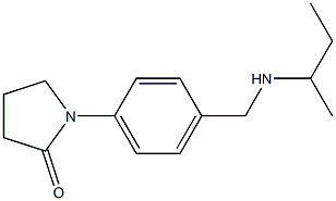 1-{4-[(butan-2-ylamino)methyl]phenyl}pyrrolidin-2-one Struktur