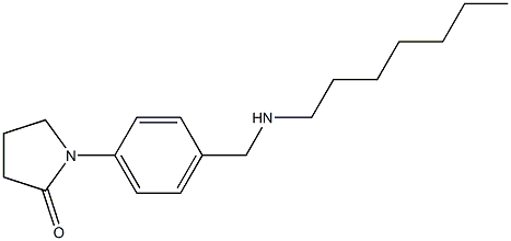 1-{4-[(heptylamino)methyl]phenyl}pyrrolidin-2-one Struktur