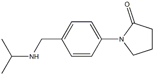 1-{4-[(propan-2-ylamino)methyl]phenyl}pyrrolidin-2-one Struktur