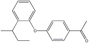 1-{4-[2-(butan-2-yl)phenoxy]phenyl}ethan-1-one Struktur