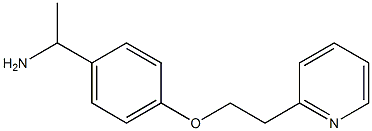 1-{4-[2-(pyridin-2-yl)ethoxy]phenyl}ethan-1-amine Struktur