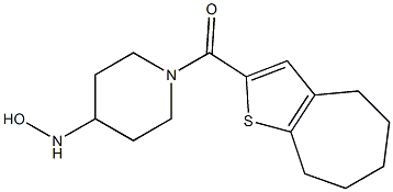 1-{4H,5H,6H,7H,8H-cyclohepta[b]thiophen-2-ylcarbonyl}piperidine-4-hydroxylamine Struktur