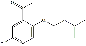 1-{5-fluoro-2-[(4-methylpentan-2-yl)oxy]phenyl}ethan-1-one Struktur