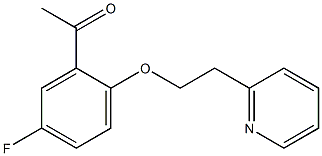 1-{5-fluoro-2-[2-(pyridin-2-yl)ethoxy]phenyl}ethan-1-one Struktur