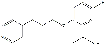 1-{5-fluoro-2-[3-(pyridin-4-yl)propoxy]phenyl}ethan-1-amine Struktur