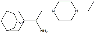 1-Adamantan-1-yl-2-(4-ethyl-piperazin-1-yl)-ethylamine Struktur