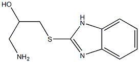 1-amino-3-(1H-1,3-benzodiazol-2-ylsulfanyl)propan-2-ol Struktur