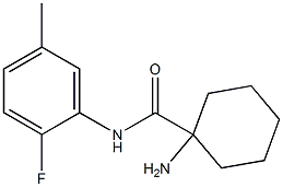 1-amino-N-(2-fluoro-5-methylphenyl)cyclohexane-1-carboxamide Struktur