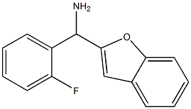 1-benzofuran-2-yl(2-fluorophenyl)methanamine Struktur