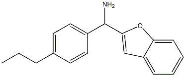 1-benzofuran-2-yl(4-propylphenyl)methanamine Struktur