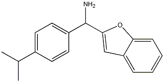 1-benzofuran-2-yl[4-(propan-2-yl)phenyl]methanamine Struktur