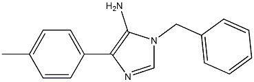 1-benzyl-4-(4-methylphenyl)-1H-imidazol-5-amine Struktur