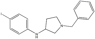 1-benzyl-N-(4-iodophenyl)pyrrolidin-3-amine Struktur