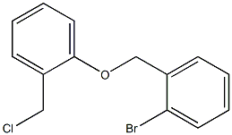 1-bromo-2-[2-(chloromethyl)phenoxymethyl]benzene Struktur