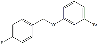 1-bromo-3-[(4-fluorophenyl)methoxy]benzene Struktur