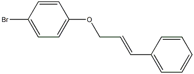 1-bromo-4-[(3-phenylprop-2-en-1-yl)oxy]benzene Struktur