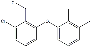 1-chloro-2-(chloromethyl)-3-(2,3-dimethylphenoxy)benzene Struktur