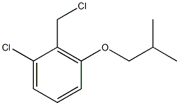 1-chloro-2-(chloromethyl)-3-(2-methylpropoxy)benzene Struktur