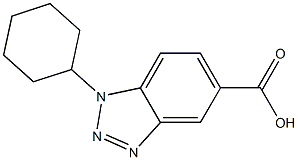 1-cyclohexyl-1H-1,2,3-benzotriazole-5-carboxylic acid Struktur