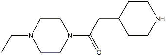 1-ethyl-4-(piperidin-4-ylacetyl)piperazine Struktur