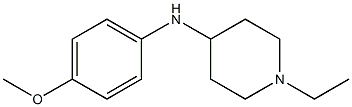 1-ethyl-N-(4-methoxyphenyl)piperidin-4-amine Struktur