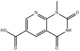 1-methyl-2,4-dioxo-1H,2H,3H,4H-pyrido[2,3-d]pyrimidine-6-carboxylic acid Struktur