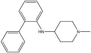 1-methyl-N-(2-phenylphenyl)piperidin-4-amine Struktur