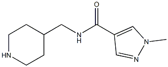 1-methyl-N-(piperidin-4-ylmethyl)-1H-pyrazole-4-carboxamide Struktur