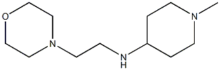 1-methyl-N-[2-(morpholin-4-yl)ethyl]piperidin-4-amine Struktur