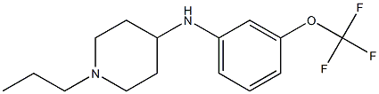 1-propyl-N-[3-(trifluoromethoxy)phenyl]piperidin-4-amine Struktur