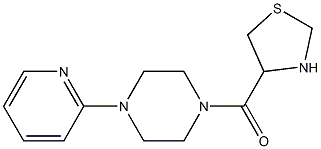 1-pyridin-2-yl-4-(1,3-thiazolidin-4-ylcarbonyl)piperazine Struktur