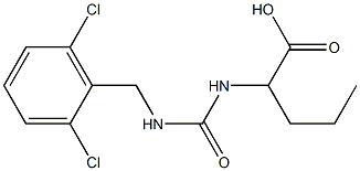 2-({[(2,6-dichlorophenyl)methyl]carbamoyl}amino)pentanoic acid Struktur