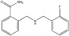 2-({[(2-fluorophenyl)methyl]amino}methyl)benzamide Struktur