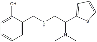 2-({[2-(dimethylamino)-2-(thiophen-2-yl)ethyl]amino}methyl)phenol Struktur