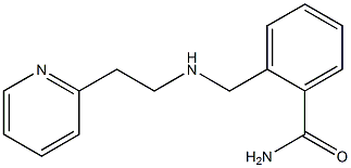 2-({[2-(pyridin-2-yl)ethyl]amino}methyl)benzamide Struktur