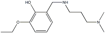 2-({[3-(dimethylamino)propyl]amino}methyl)-6-ethoxyphenol Struktur