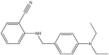 2-({[4-(diethylamino)phenyl]methyl}amino)benzonitrile Struktur