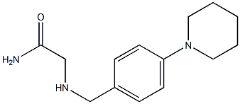 2-({[4-(piperidin-1-yl)phenyl]methyl}amino)acetamide Struktur