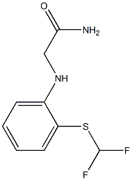 2-({2-[(difluoromethyl)sulfanyl]phenyl}amino)acetamide Struktur