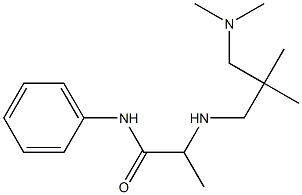 2-({2-[(dimethylamino)methyl]-2-methylpropyl}amino)-N-phenylpropanamide Struktur