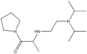 2-({2-[bis(propan-2-yl)amino]ethyl}amino)-1-(pyrrolidin-1-yl)propan-1-one Struktur