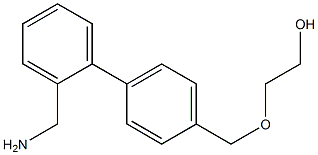 2-({4-[2-(aminomethyl)phenyl]phenyl}methoxy)ethan-1-ol Struktur