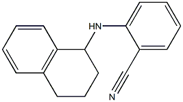 2-(1,2,3,4-tetrahydronaphthalen-1-ylamino)benzonitrile Struktur