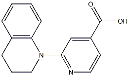 2-(1,2,3,4-tetrahydroquinolin-1-yl)pyridine-4-carboxylic acid Struktur