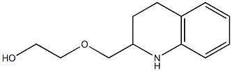 2-(1,2,3,4-tetrahydroquinolin-2-ylmethoxy)ethan-1-ol Struktur